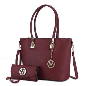 8211 Shoulder Handbag , PU Leather Pocketbook Crossover Top-Handle Purse